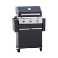 Barbecue a gás com 3 queimadores 128x53x115 cm Naterial Kenton II