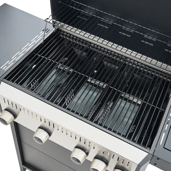 Barbecue a gás com 4 + 1 queimadores 125x49x104 cm C500