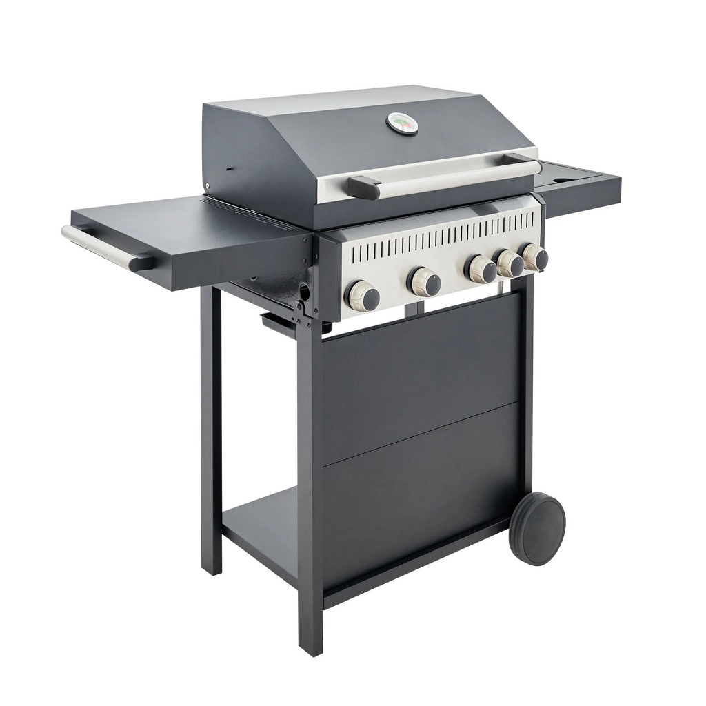 Barbecue a gás com 4 + 1 queimadores 125x49x104 cm C500
