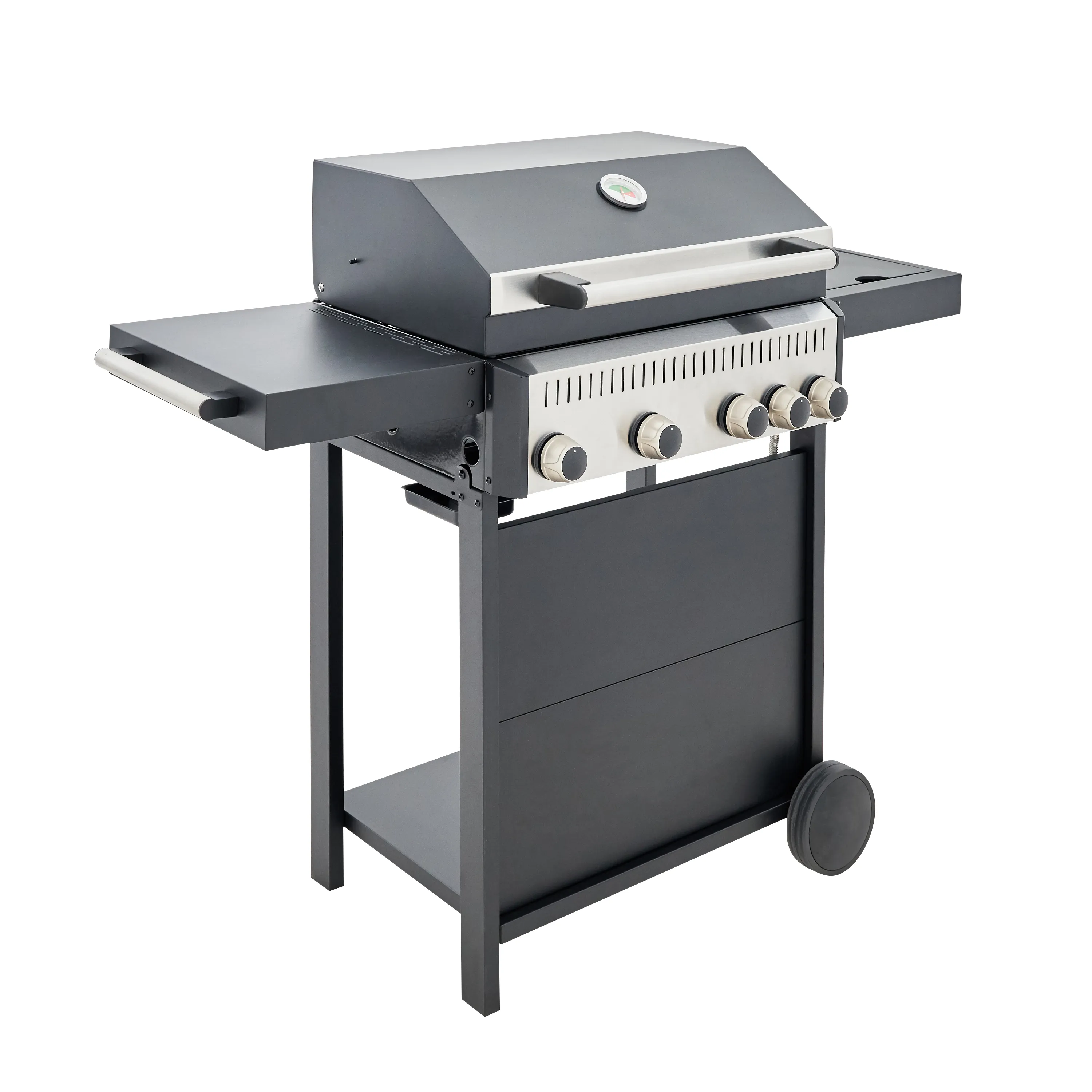 Barbecue a gás com 4 + 1 queimadores 125x49x104 cm C500