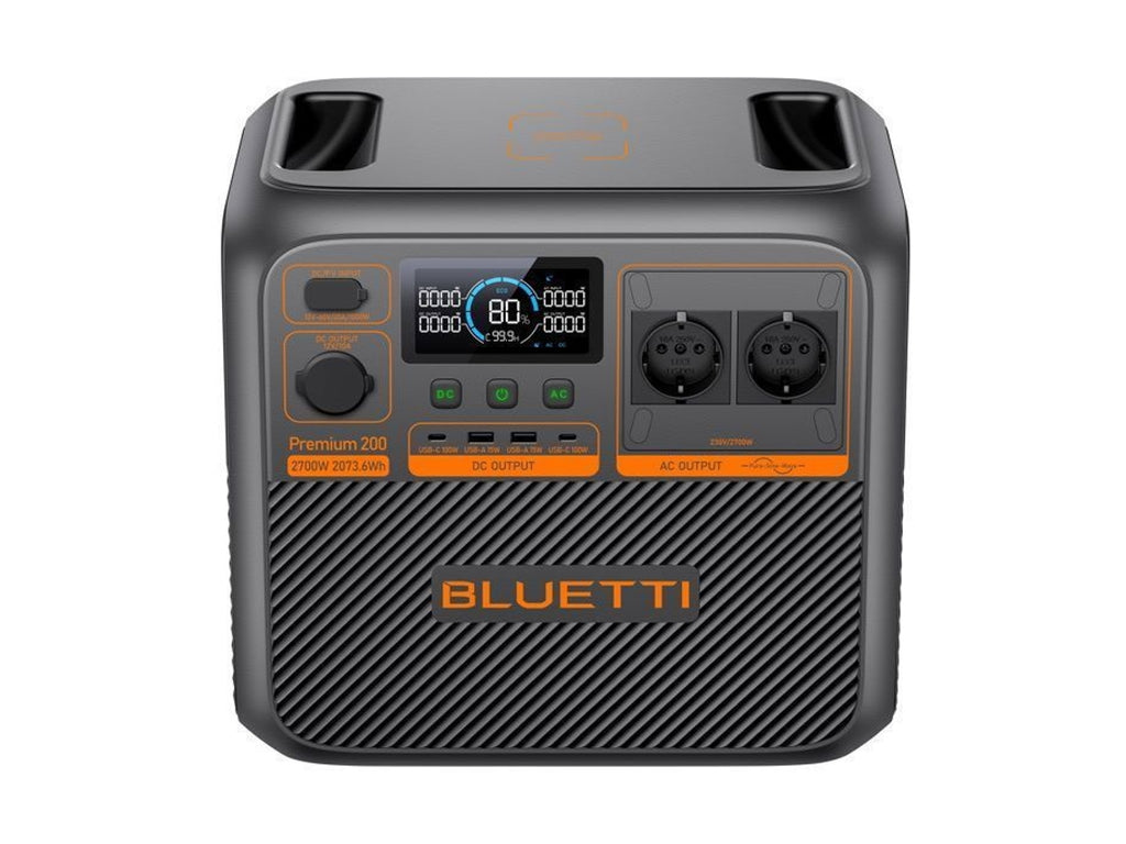 Kit solar BLUETTI Premium 200 V2 com painel 220W, 2073.6Wh, 2700w DELCOND