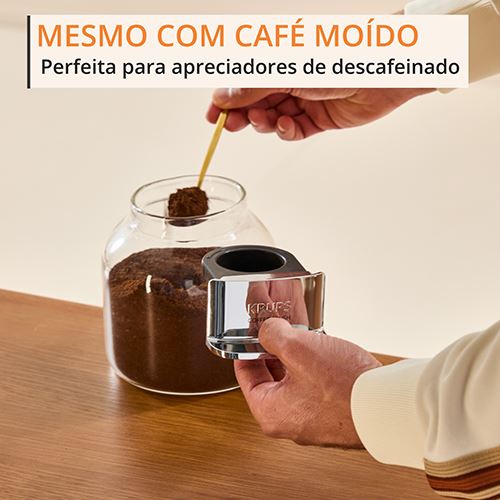 Máquina de Café Automática Krups SA403BE0 Coffee Crush Experience - Inox  Preto