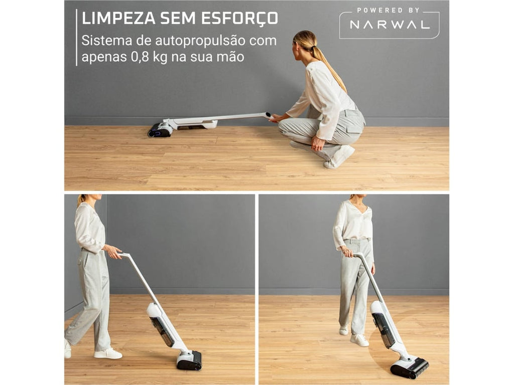Máquina de Limpeza ROWENTA X-Clean 10 GZ7035WO | Lava e Aspira | Sistema autolimpeza e autosecagem (Autonomia 60 min - Branco)