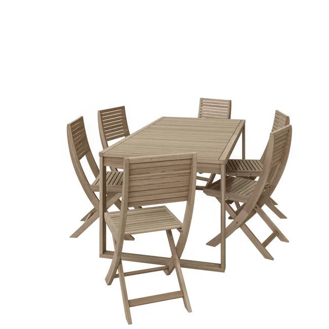 Mesa para jardim extensível 180240 cm castanho Naterial