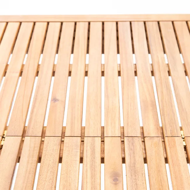 Mesa para jardim extensível 180240 cm castanho Naterial