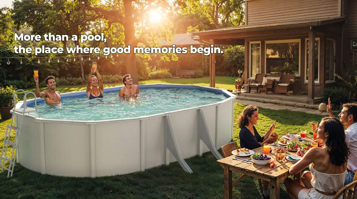 Piscina Gre Fidji Oval de Aço