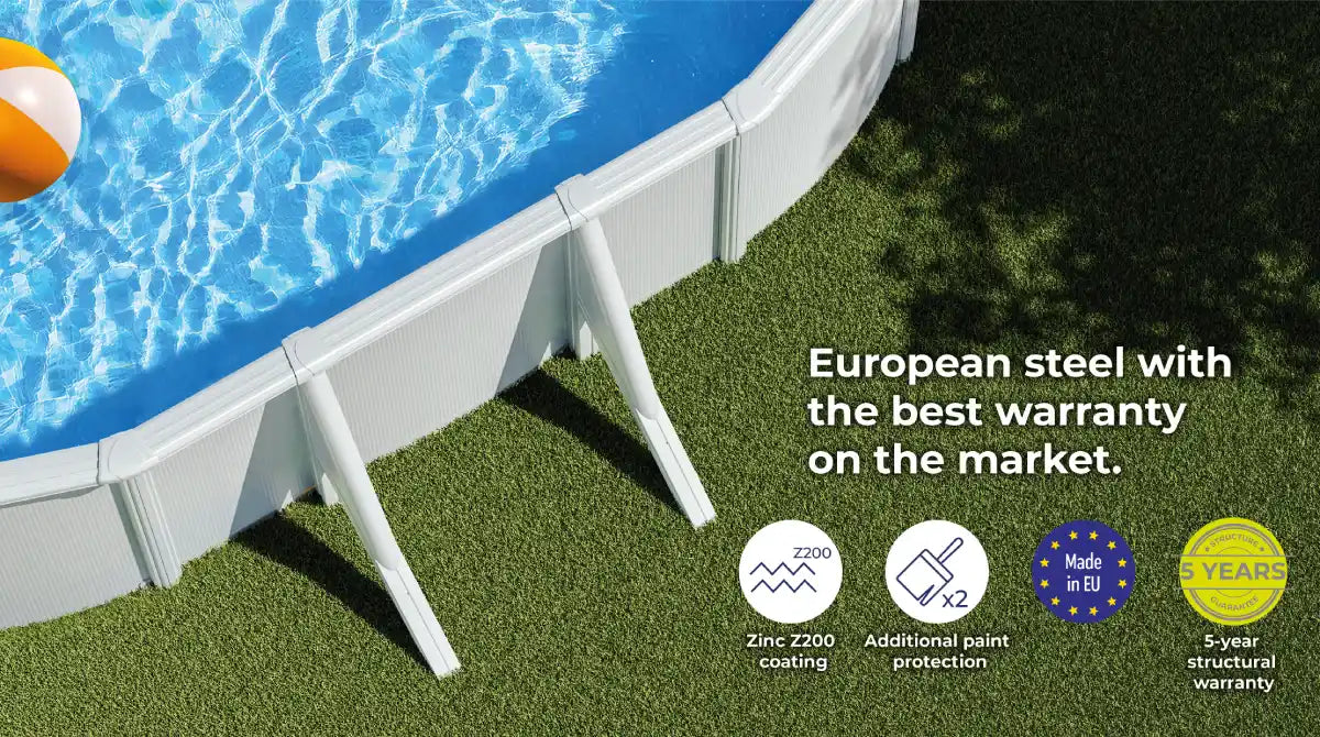 Piscina Gre Fidji Oval de Aço