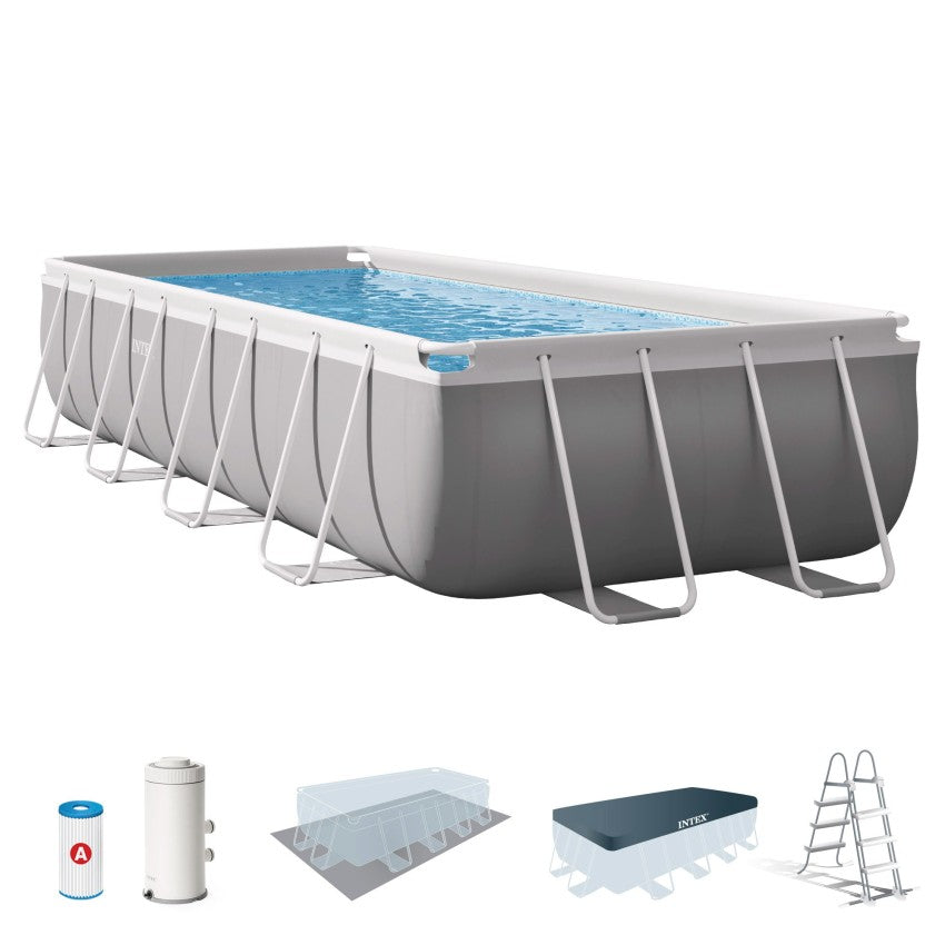 Piscina retangular Prism Frame 5 metros com bomba