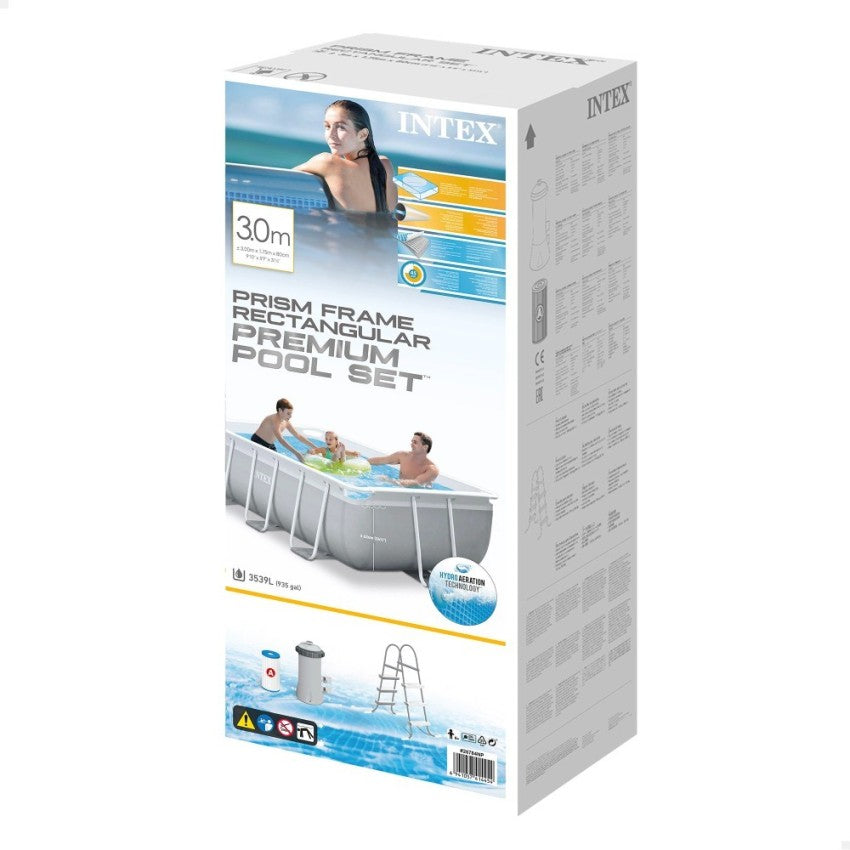 Piscina retangular Prism Frame INTEX 3 metros com bomba