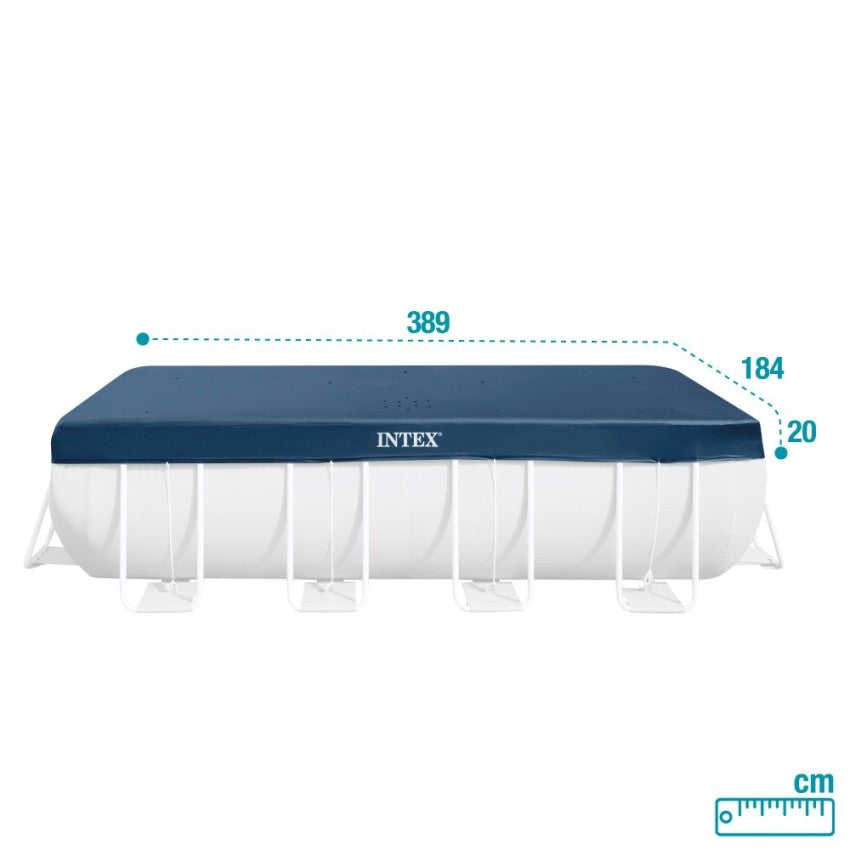 Pack Piscina desmontável retangular Prism Frame de 4 metros com 5 acessórios