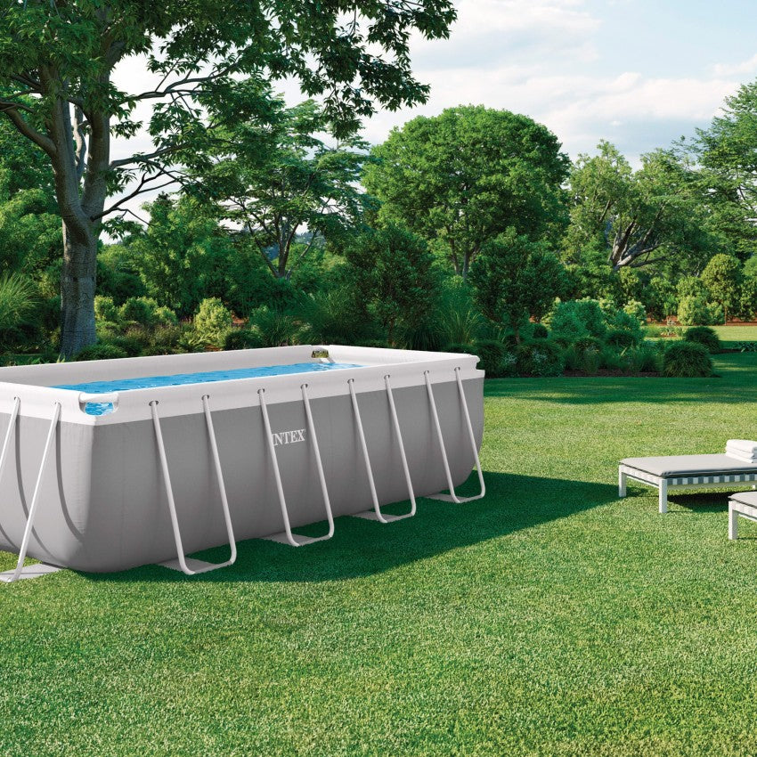 Pack Piscina desmontável retangular Prism Frame de 4 metros com 5 acessórios